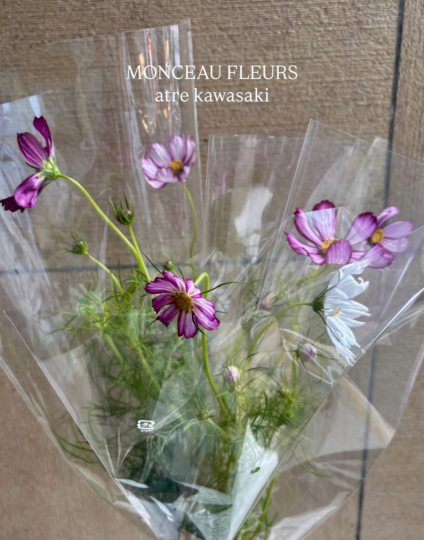 .今日はお花の入荷日 早くも秋のお花 コスモスが入荷いたしましたコスモスだけを花瓶に入れても、お洒落なインテリアとして楽しんでいただけますよ  #コスモス#秋の花 #プレゼント  #flowergift #花束  #お祝い #ブーケ  #bouquet#フラワーアレンジメント#卒園式 #卒業式 #送別会#誕生日 #記念日#全国配送 #地方発送#お花のある暮らし #モンソーフルール#モンソーフルールアトレ川崎#パリ生まれのお花屋さん#monceaufleurs#川崎花屋お気軽にお問い合わせください。【モンソーフルール アトレ川崎店】〒210-0007神奈川県川崎市川崎区駅前本町26-1アトレ川崎1FTEL&FAX:044-200-6701営業時間:10:00〜21:00